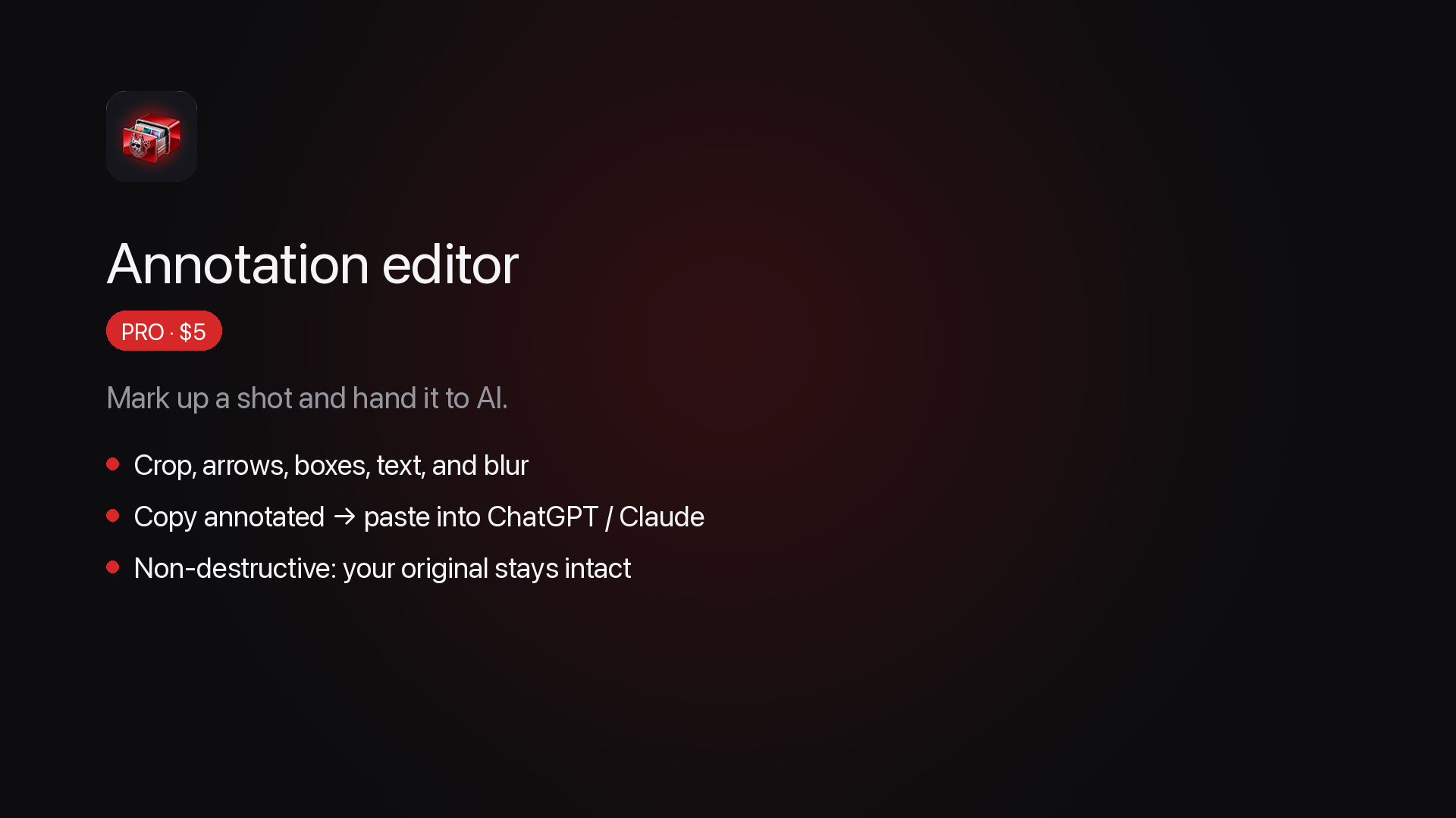 Annotation editor